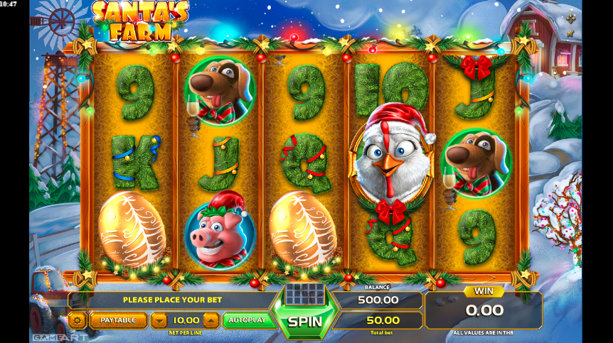 santa's farm slot game review