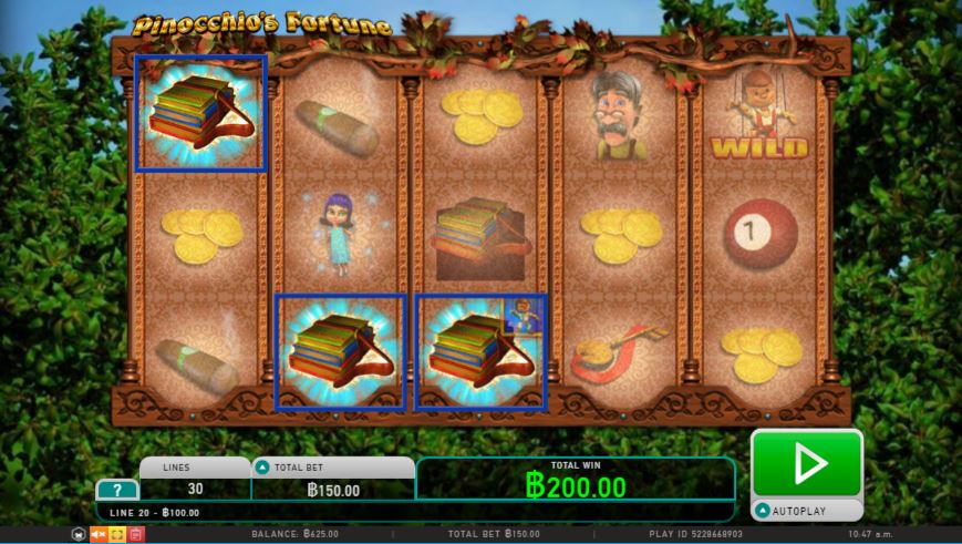 รีวิวเกมสล็อต Pinocchio’s Fortune เพื่อลุ้นโอกาสชนะของคุณ