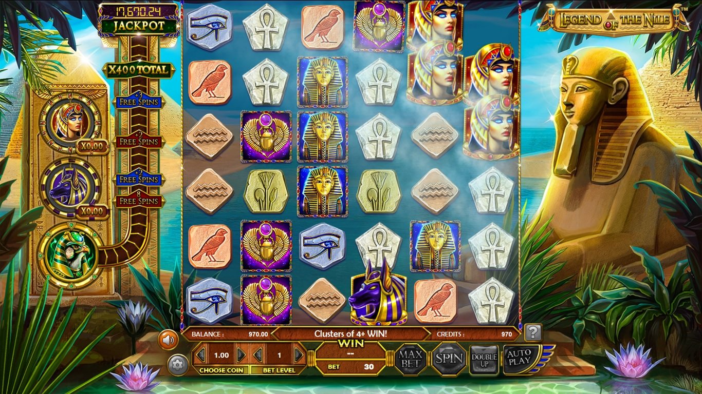 Legend of the Nile slot game review. Visit Happyluke.com and become a big winner
